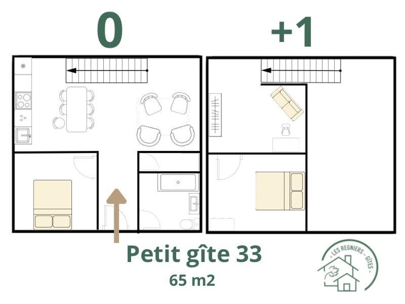 Les Regniers - 2 Gites Voisins Pour Familles Et Groupes Eynesse Exterior photo